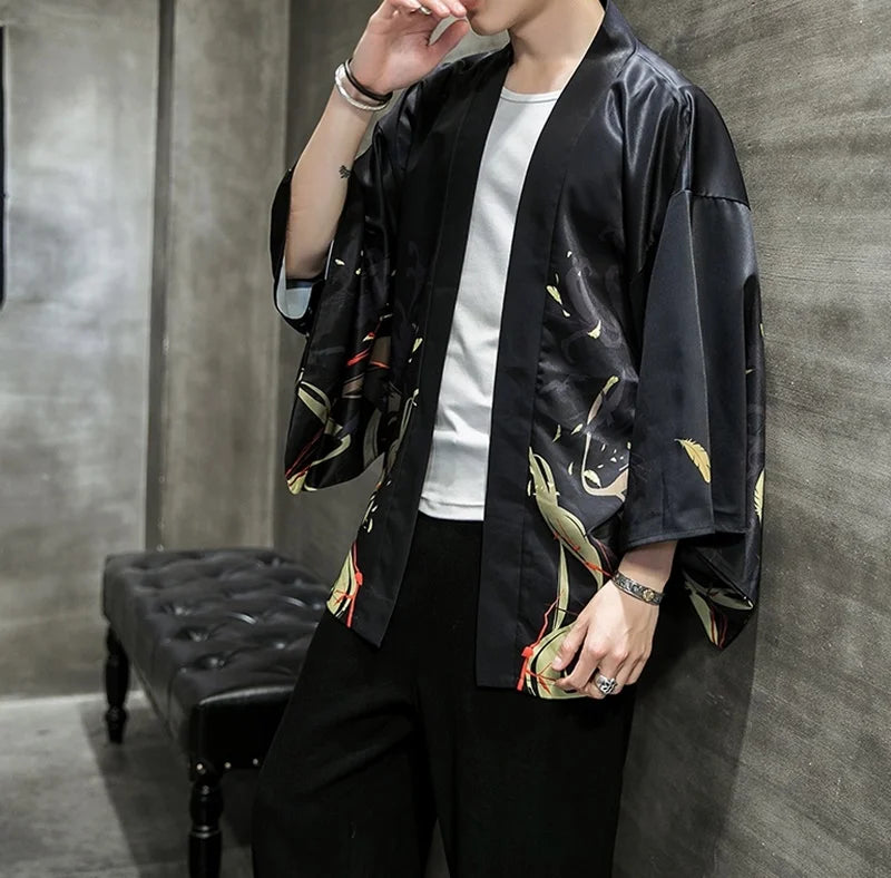 Veste Kimono Homme Nature 