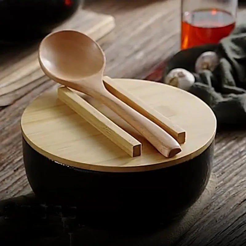 Bol Japonais avec Baguette et Cuillère couvercle