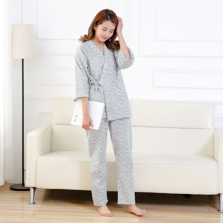 Pyjama Japonais Femme Coton