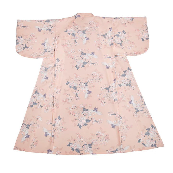 Kimono Traditionnel Rose Pastel fluide