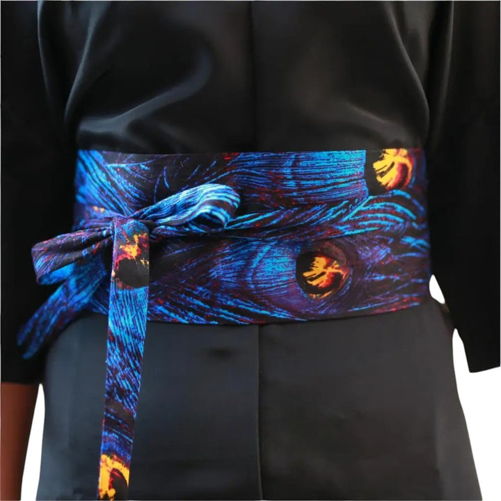 Ceinture japonaise bleue originale