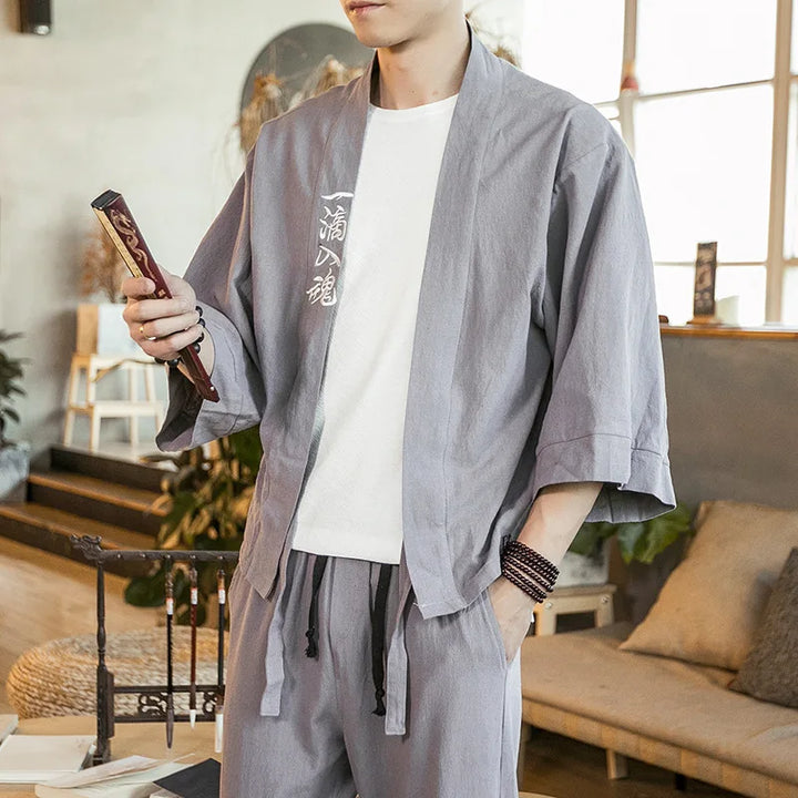 Kimono Cardigan Traditionnel Homme