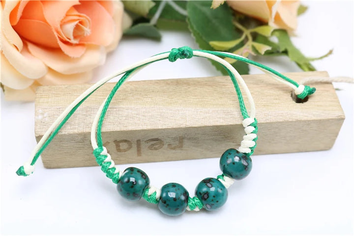 Bracelet Japonais en perles Larimar
