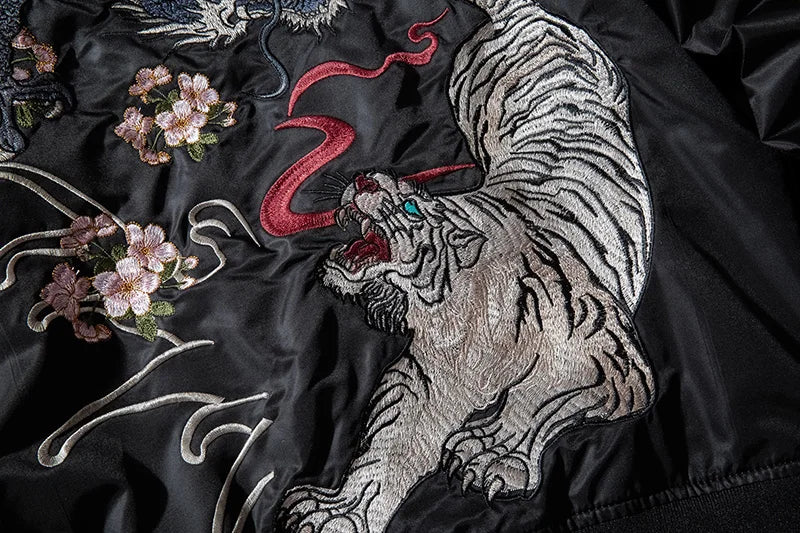 Sukajan Jacket Tiger Brodé