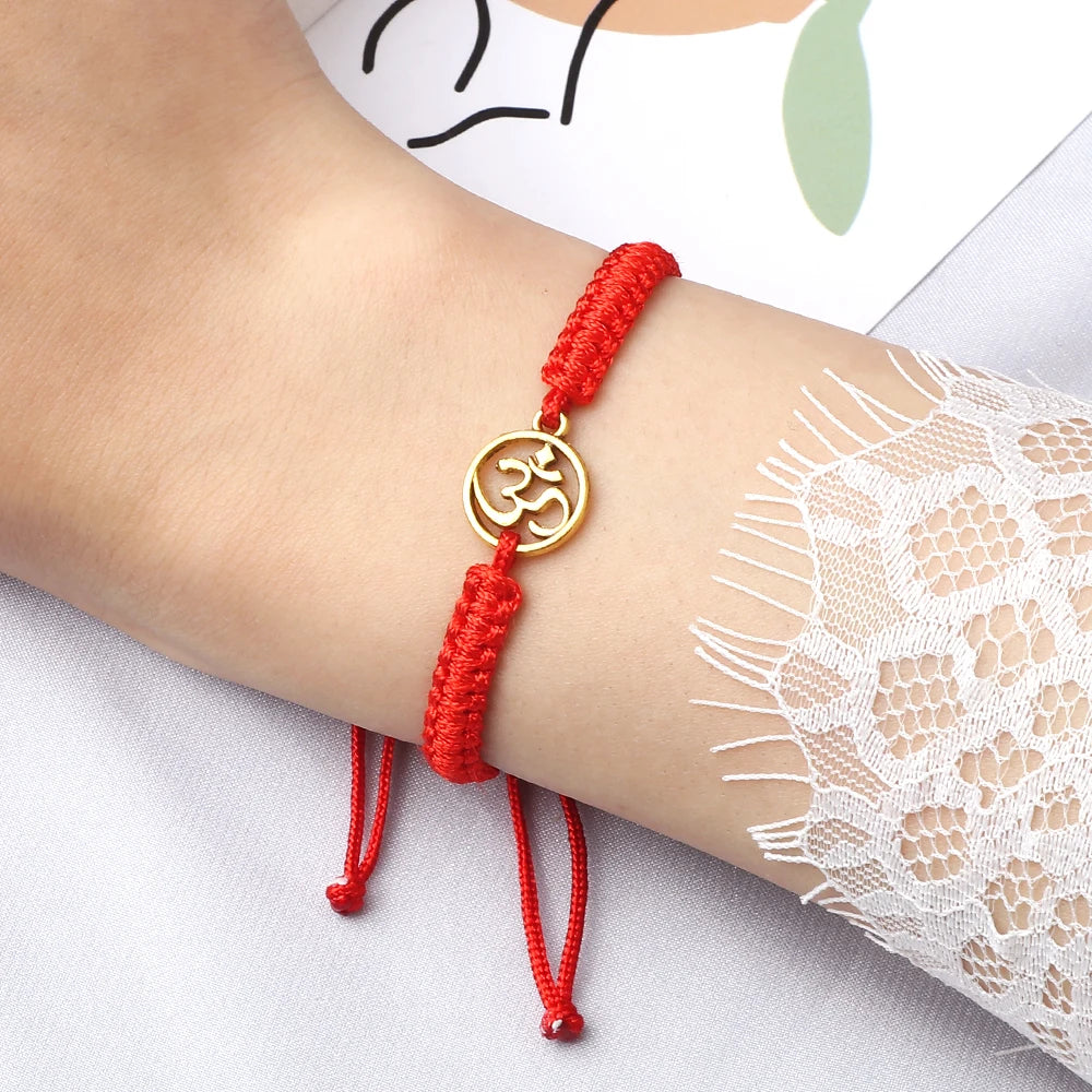 Bracelet porte-bonheur japonais en corde tressée