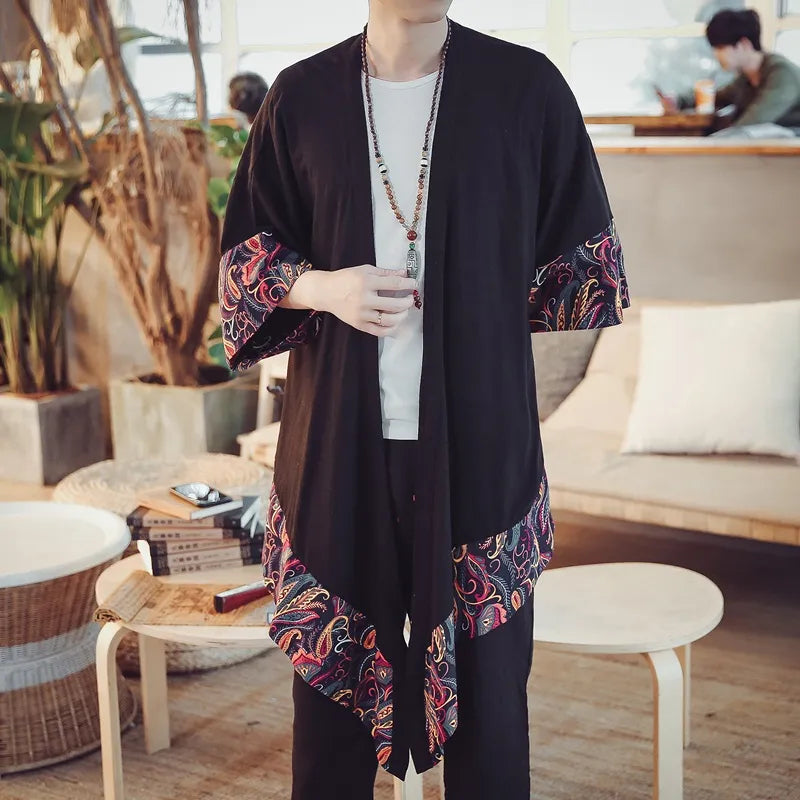 Cardigan Kimono Homme Traditionnel