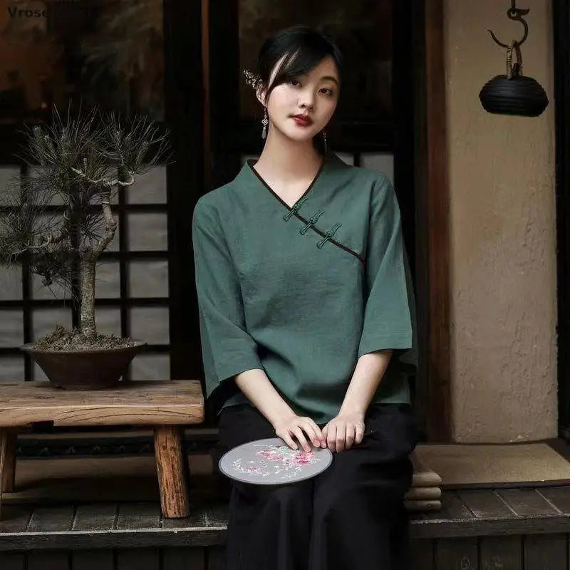 Haut Japonais Femme Ample