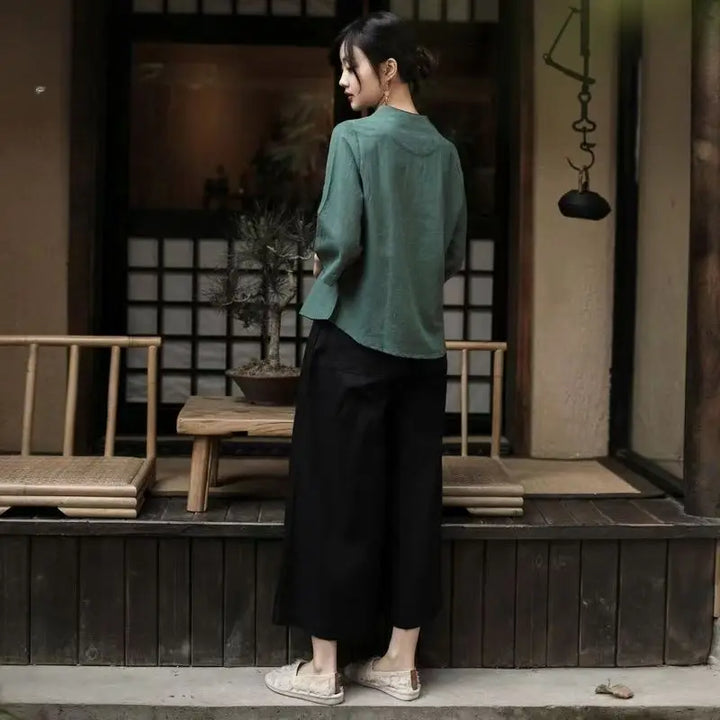 Haut Japonais Femme Ample Léger