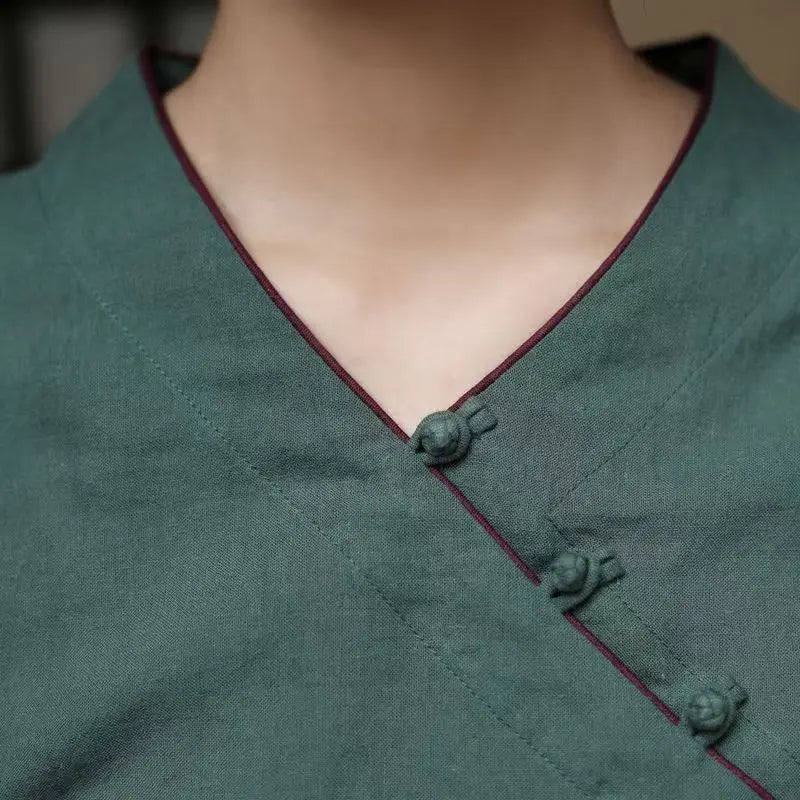 Haut Japonais Femme Ample Minimaliste