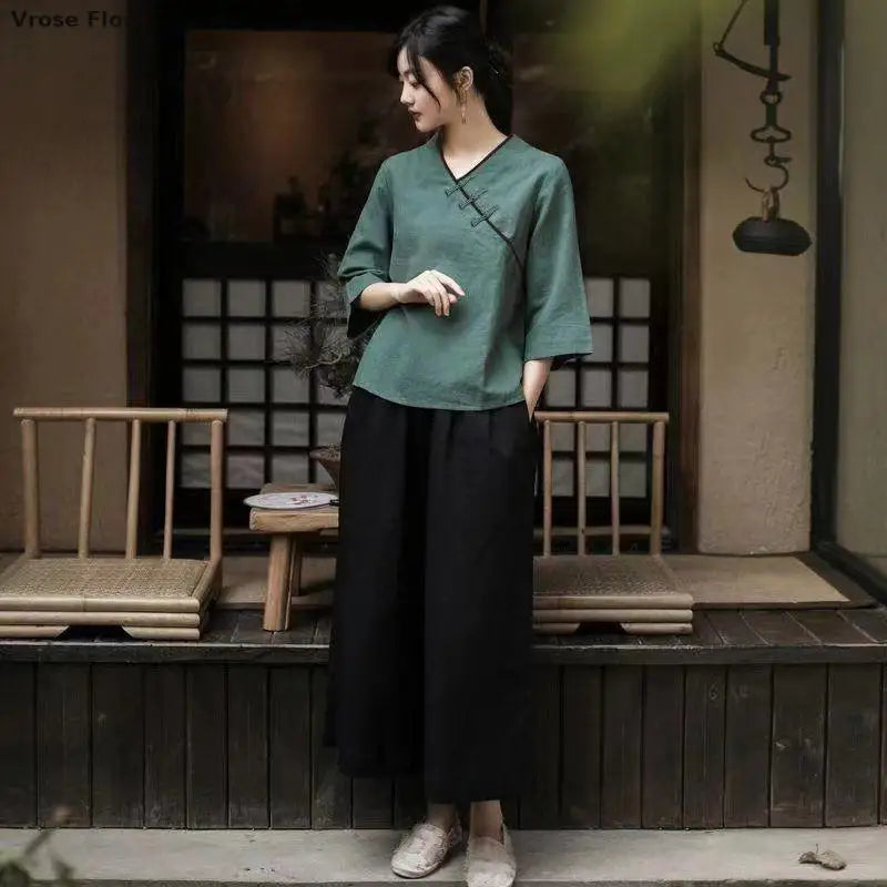 Haut Japonais Femme Ample Unique