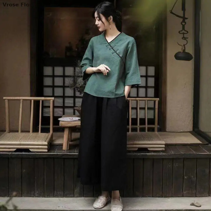 Haut Japonais Femme Ample Unique