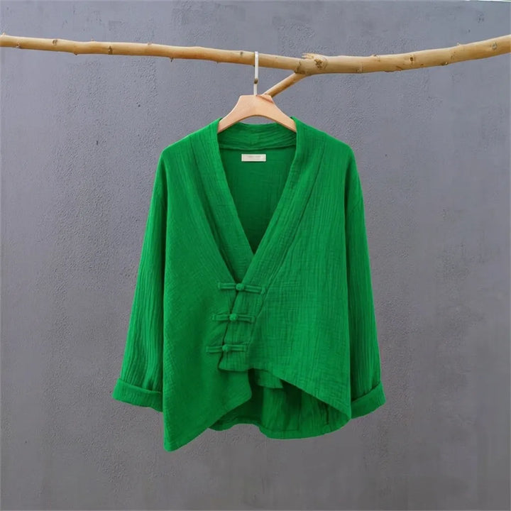 Haut Japonais Oversize de Qualité Vert