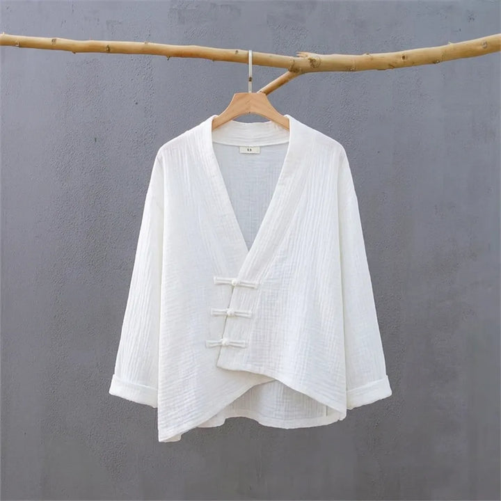 Haut Japonais Oversize de Qualité blanc