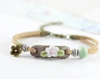 Bracelet Japonais Céramique beige