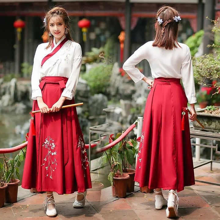 Robe Longue Traditionnelle Japonaise Rouge