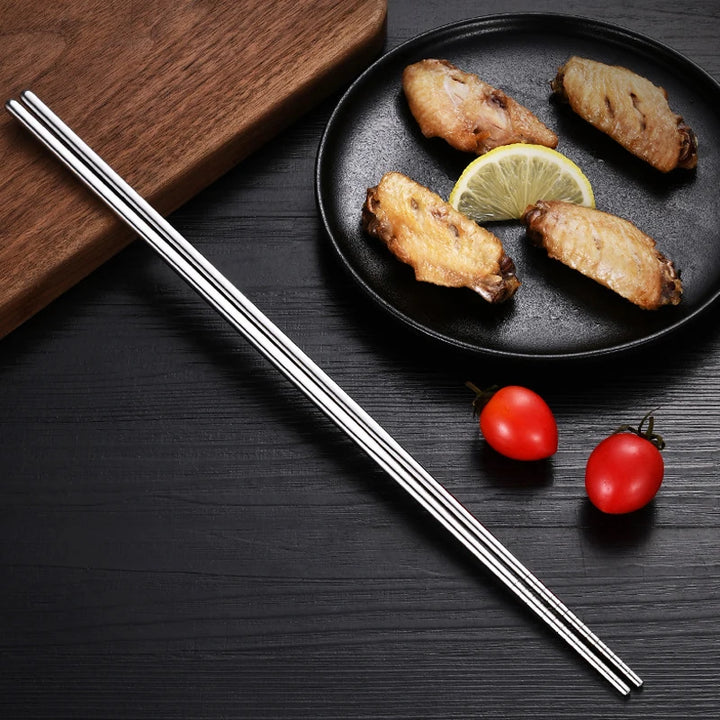 Baguettes japonaises longues inox