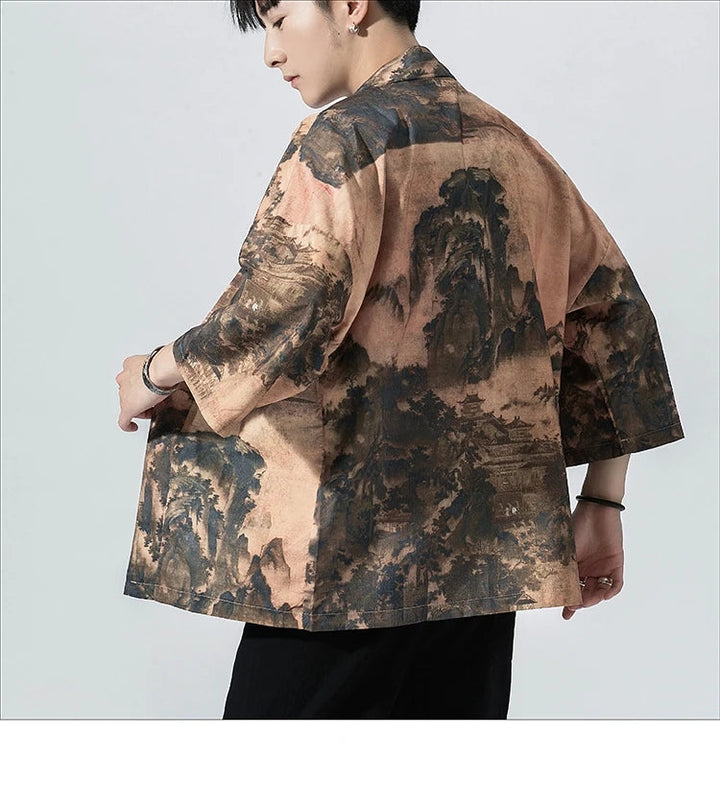 Veste Kimono Homme d’Eté Raffiné