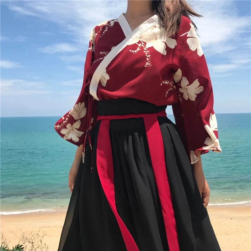 Ensemble Robe Japonaise Femme Style Kimono