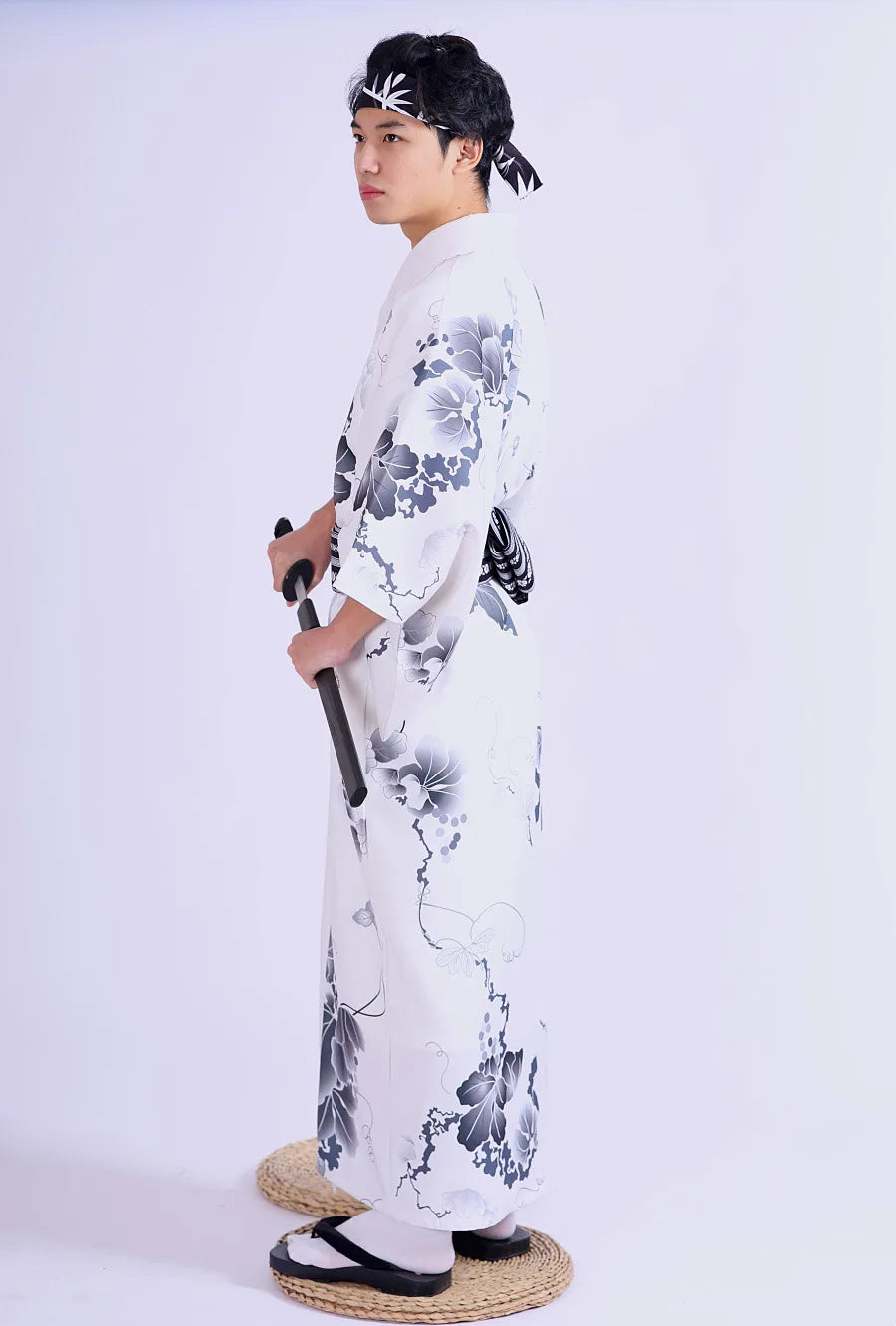 Kimono Homme Floral Raffiné