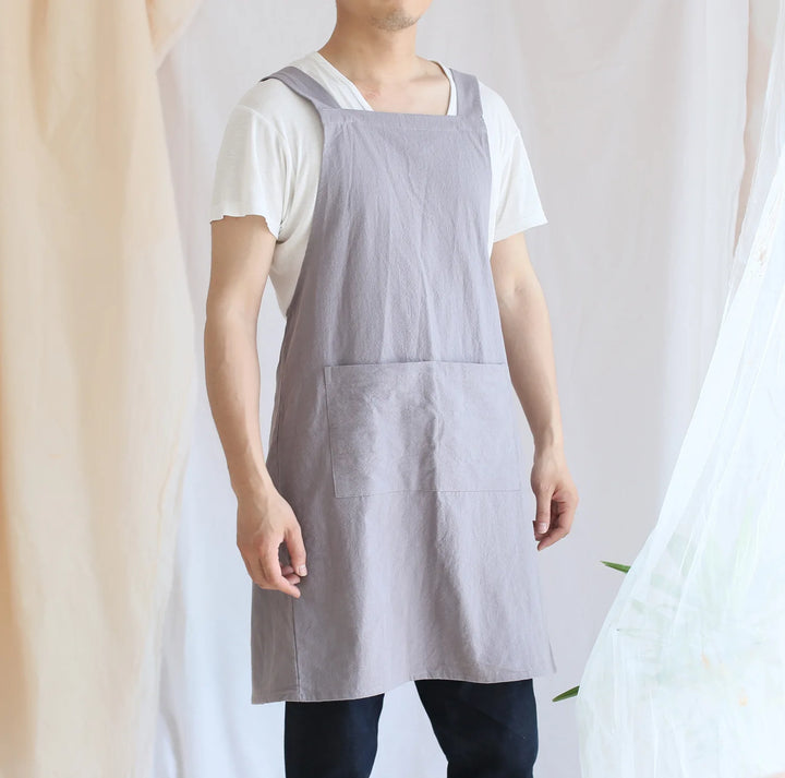 Tablier Japonais Homme gris clair