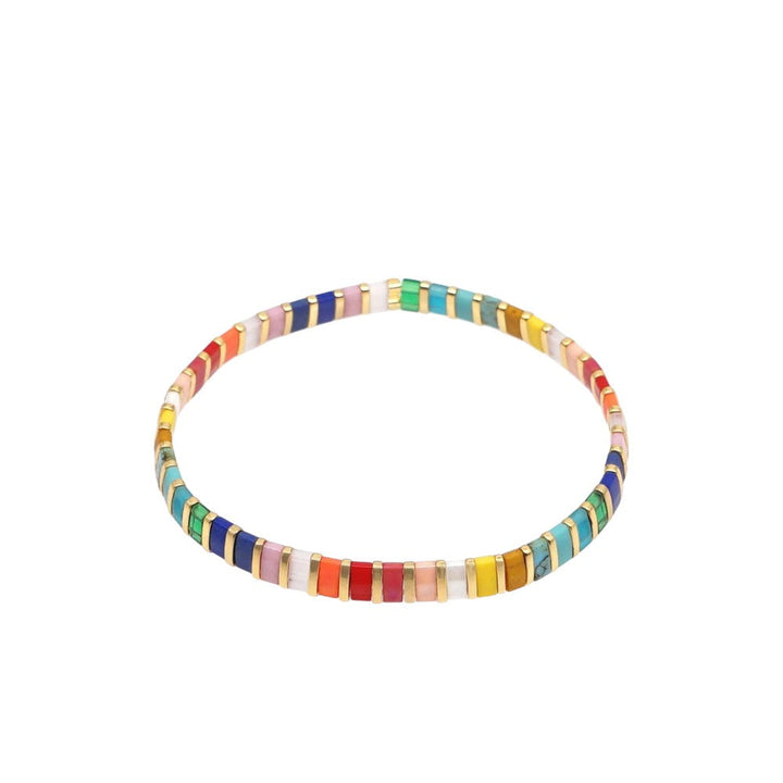 Miyuki Tila rainbow bracelet 