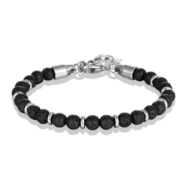Japanisches Perlenarmband aus Naturstein