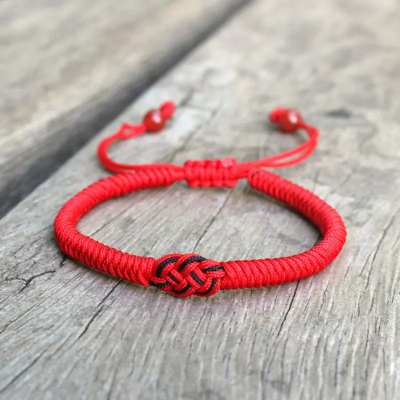 Bracelet bouddhiste japonais rouge