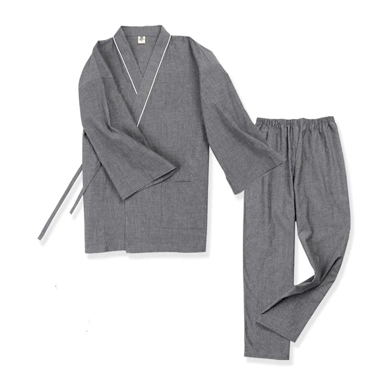 Jinbei Homme Classique Gris