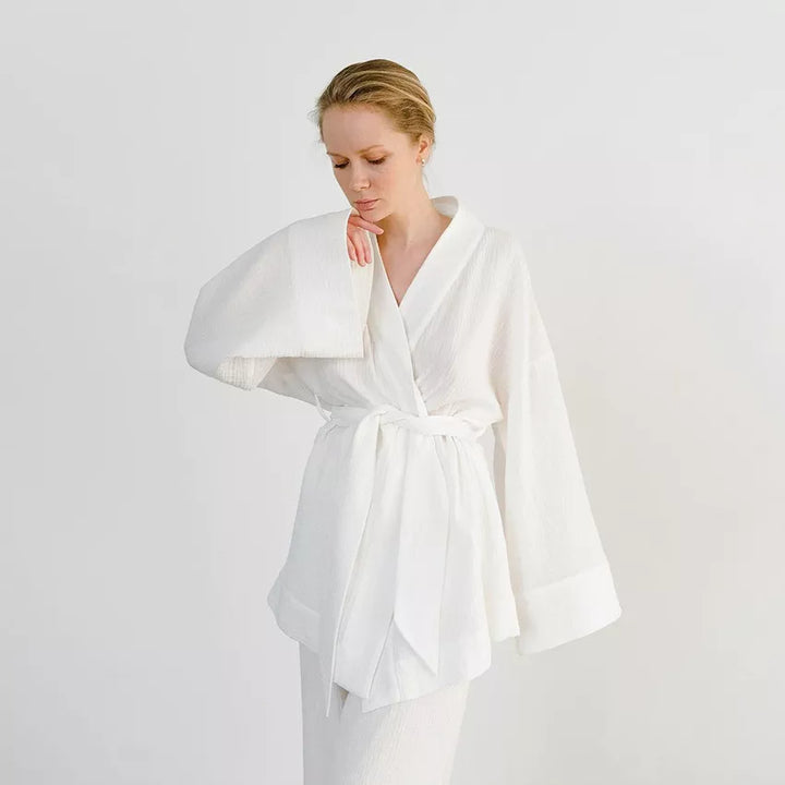Kimono Coton blanc
