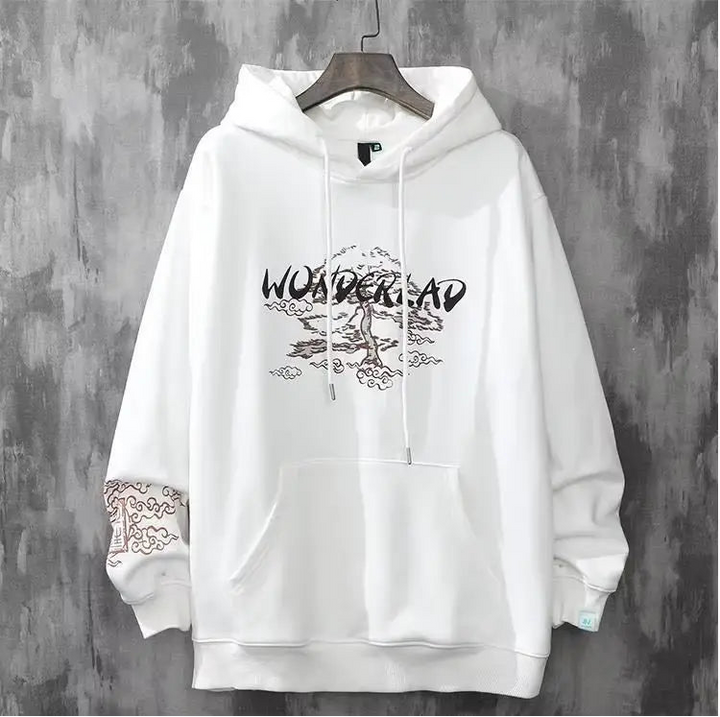 Hoodie Molleton Japonais graphique