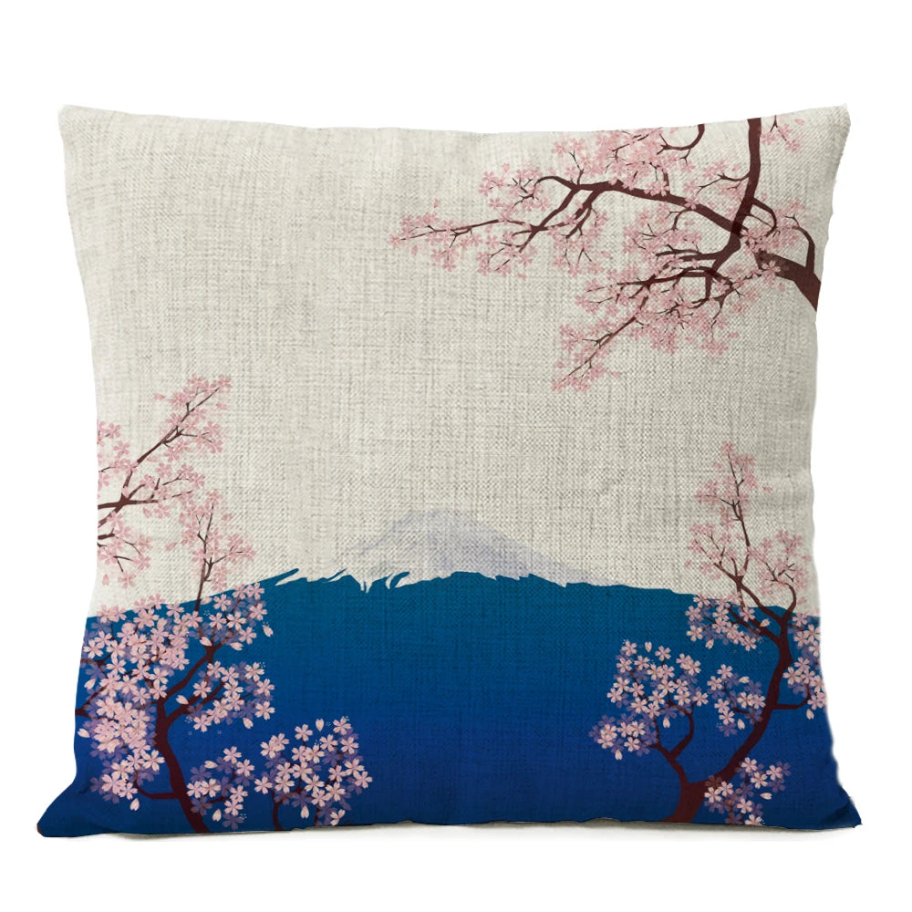 Housse de Coussin Japonaise Sakura
