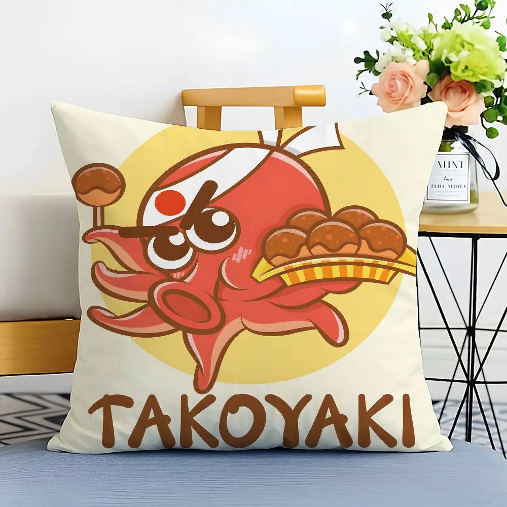 Housse de Coussin Japonaise Takoyaki