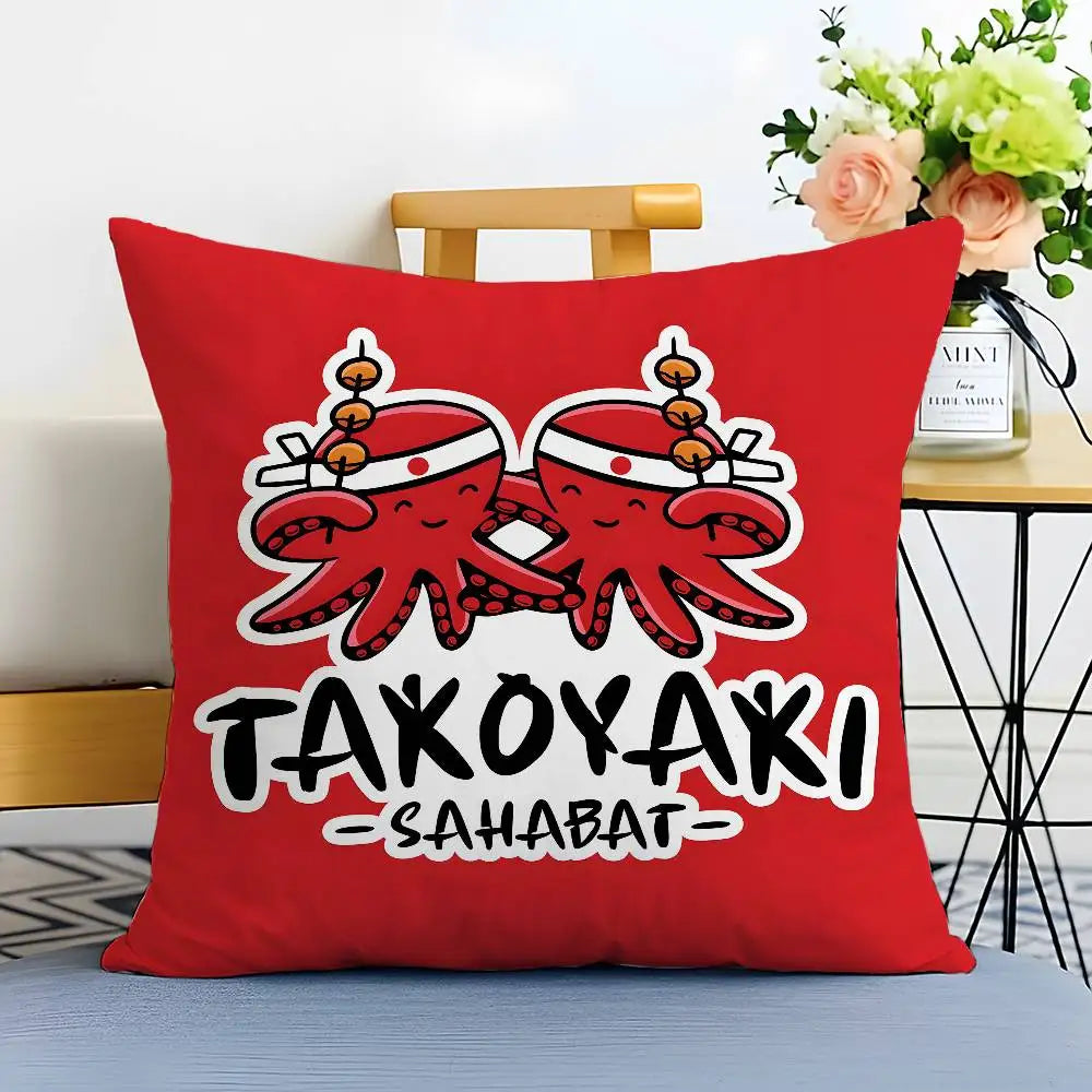 Housse de Coussin Japonaise Takoyaki Sahabat