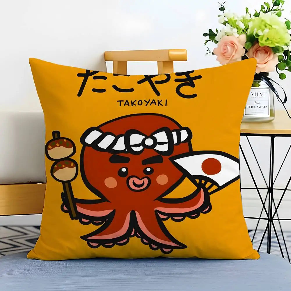 Housse de Coussin Style Japonais