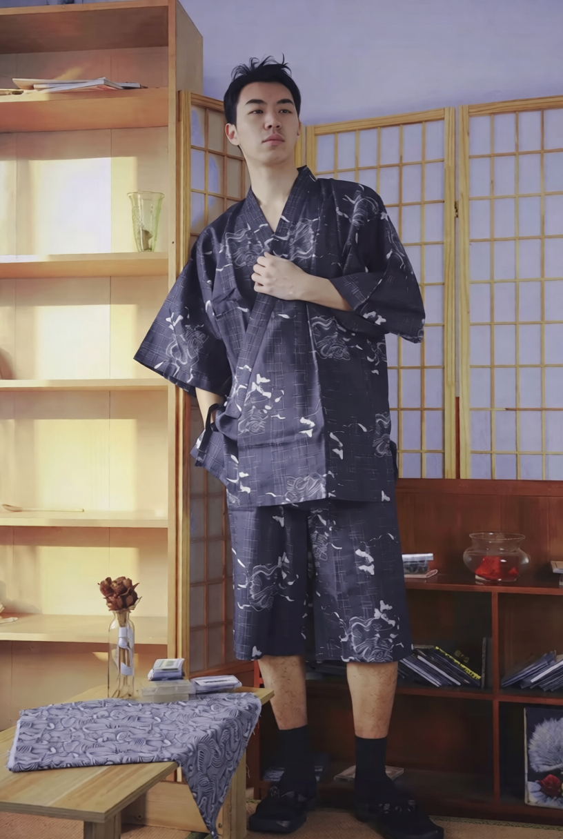 Jinbei Homme Ample élégant