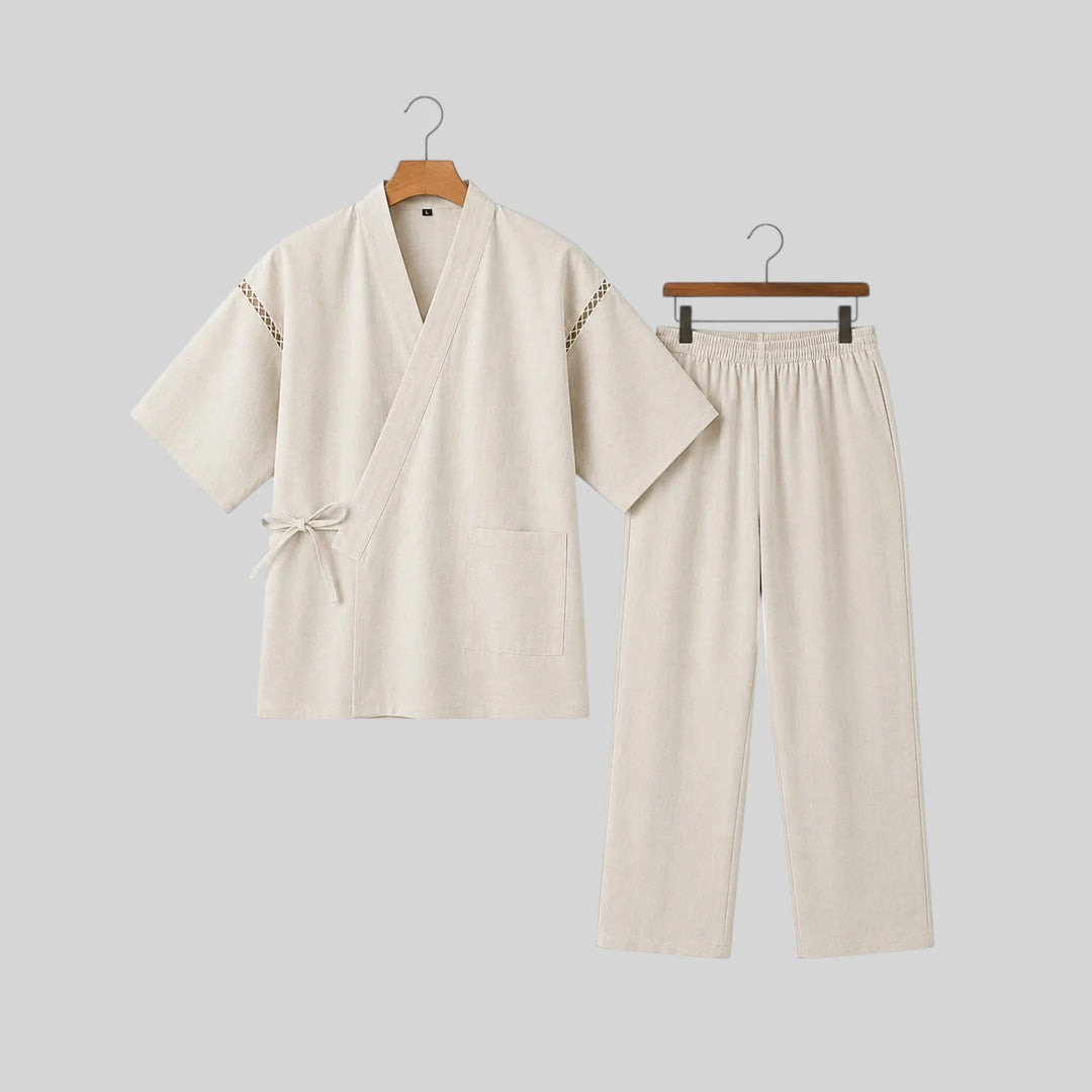 Jinbei Homme Beige stylé