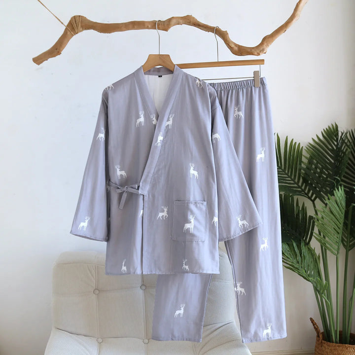 Jinbei Homme Bleu Léger