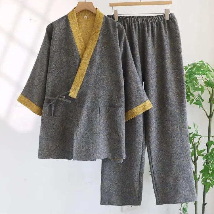 Jinbei Homme Gris et Jaune