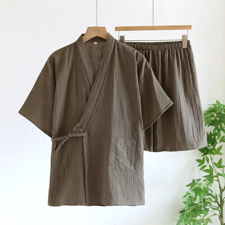 Jinbei Homme Japonais Fin Confortable