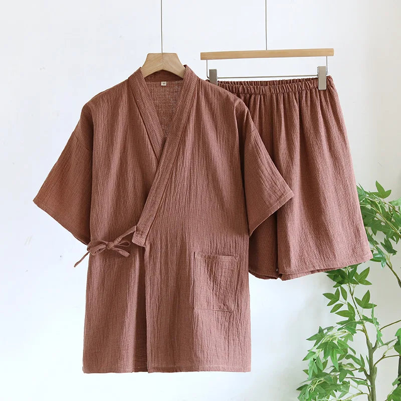 Jinbei Homme Japonais Fin Doux
