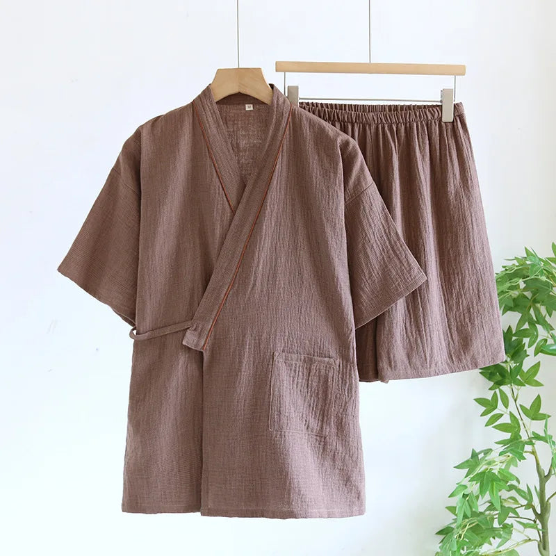 Jinbei Homme Japonais Fin Unique
