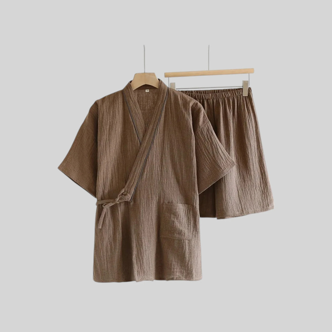 Jinbei Homme Japonais Fin unique