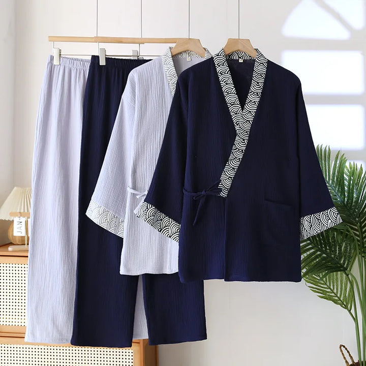 Jinbei Homme Motif Vague