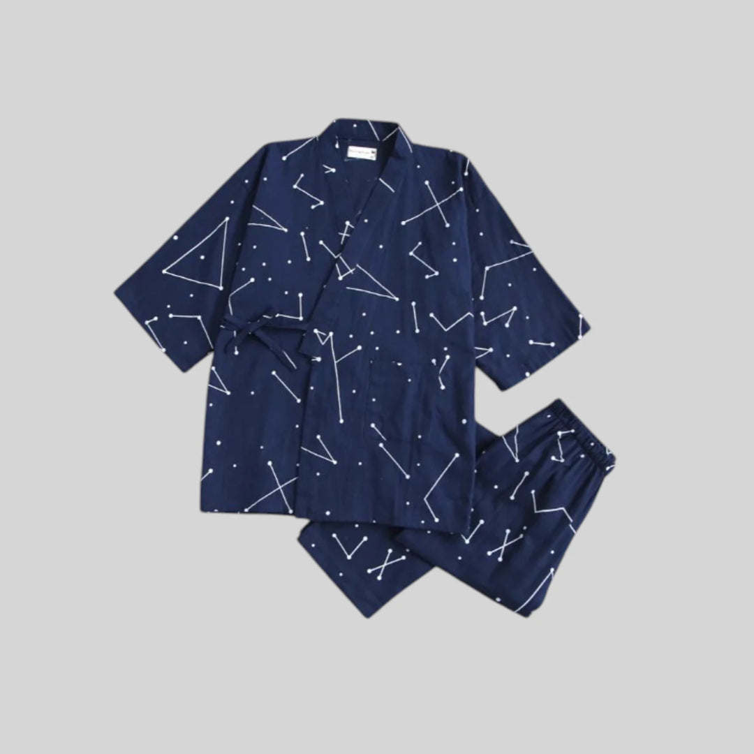 Jinbei Homme à Motifs Géométriques