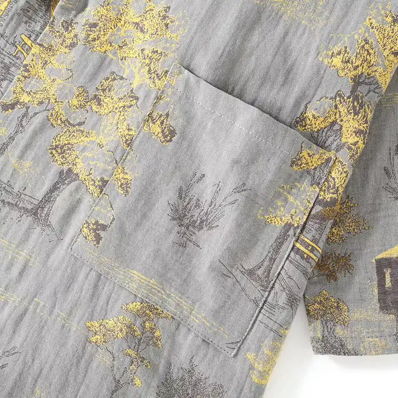 Jinbei Homme à Motifs traditionnel