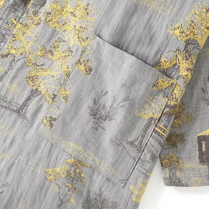 Jinbei Homme à Motifs traditionnel