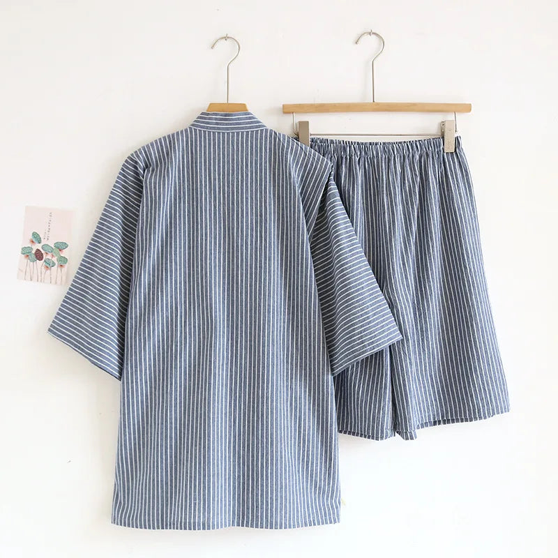 Jinbei Homme à Rayures stylé