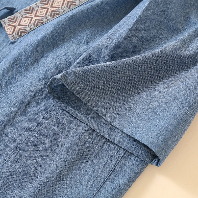 Jinbei Homme en Coton Léger doux