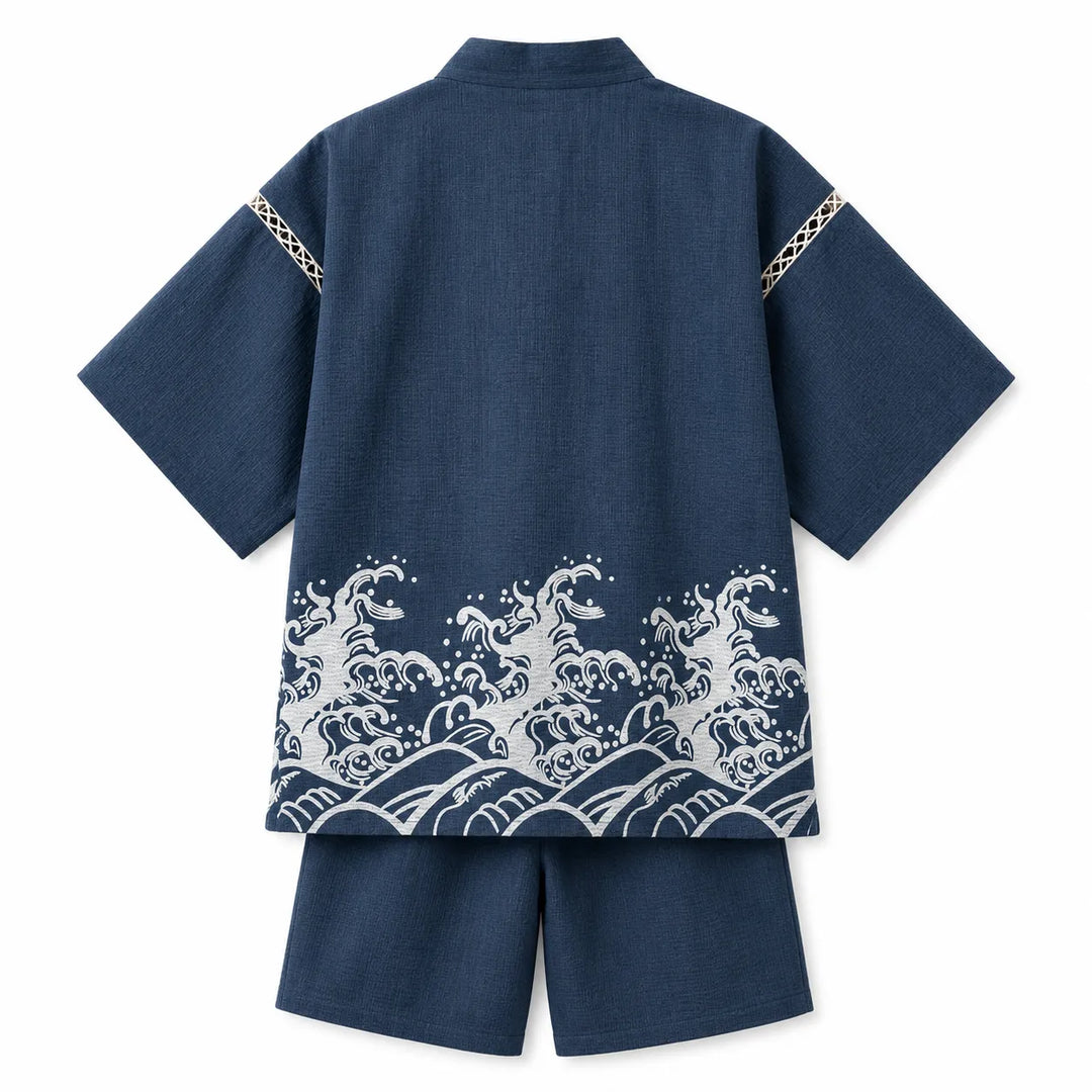 Jinbei Kanagawa Homme Bleu