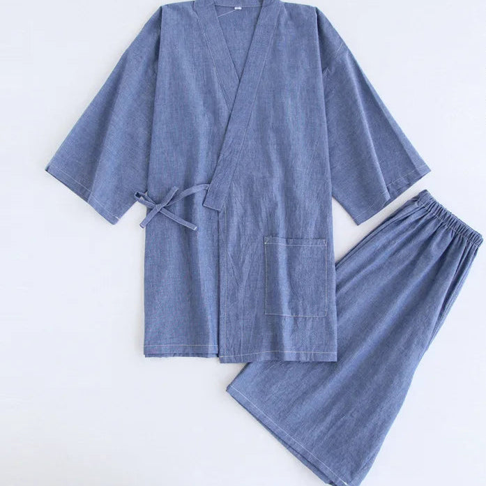 Jinbei Léger Homme Bleu